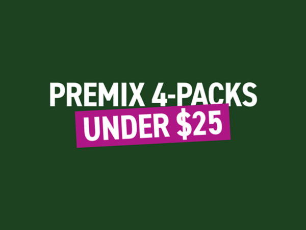 Premix 4 packs under $25