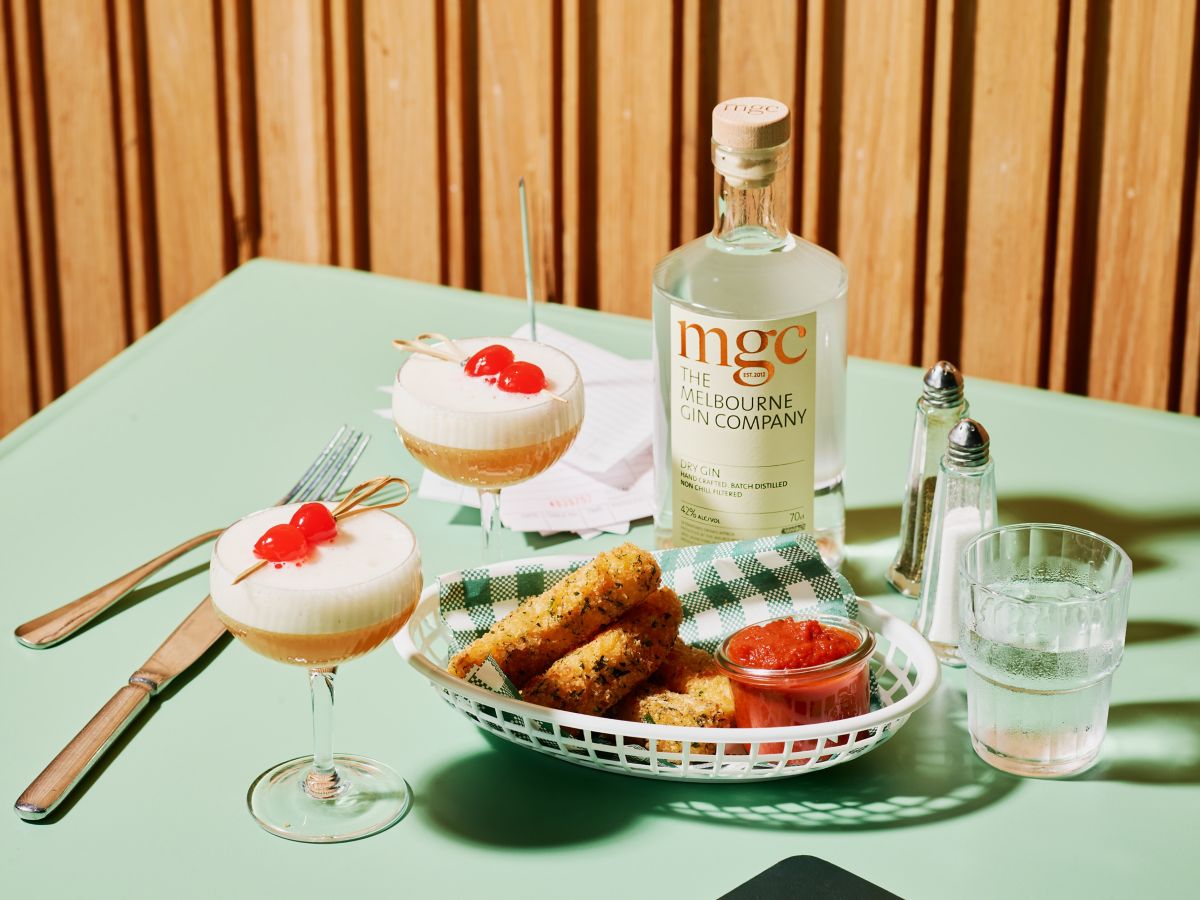 Cocktails, mozzarella sticks and Melbourne Gin Company at Dan's Diner