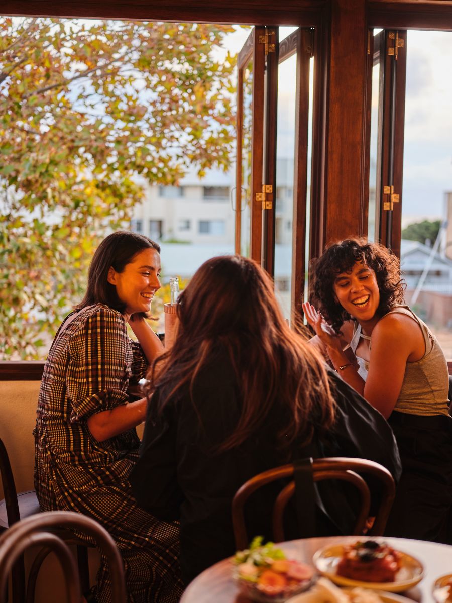 Customers at the Madalenas, Perth