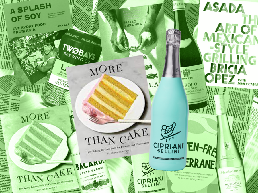 A bottle of Cipriani White Peach Bellini