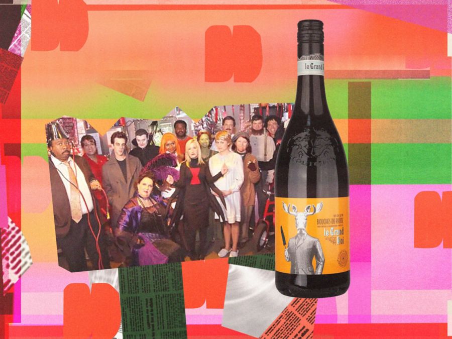 A scene from The Office and a Rhone red wine