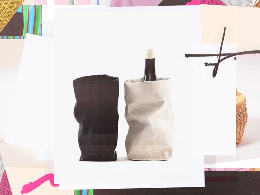 Uashmama Paper Wine Bag With Cooler