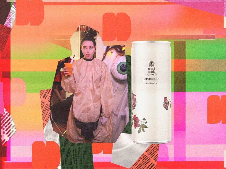 Aubrey Plaza and Tread Softy Prosecco