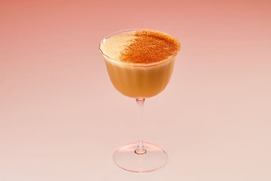 The Tropical Non-Alc Sgroppino is made with zero% beer