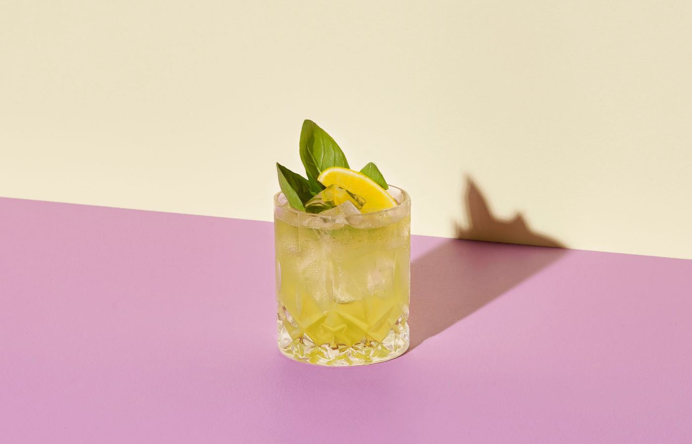 The non-alcoholic Dry Basil Smash cocktail