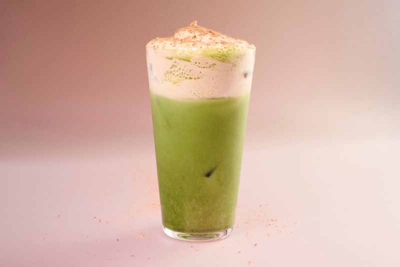 Alcoholic Malt Matcha cocktail recipe