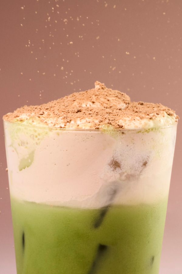The Alcoholic Malt Matcha showcases Frangelico in this creamy cocktail  