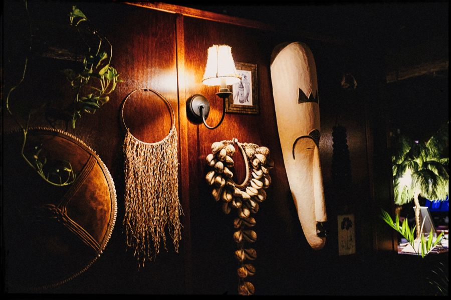 Artefacts on the walls at Old Love's in Sydney