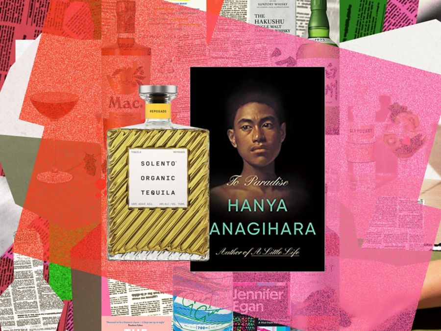 A novel and Solento Organic Reposado bottle