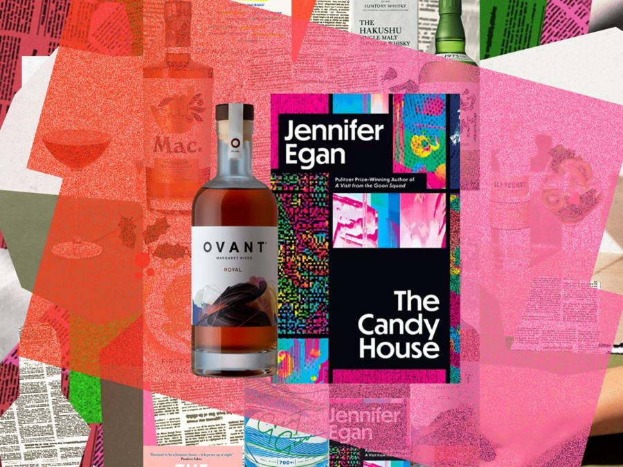 A novel and Ovant Royal Non-Alcoholic Spirit bottle