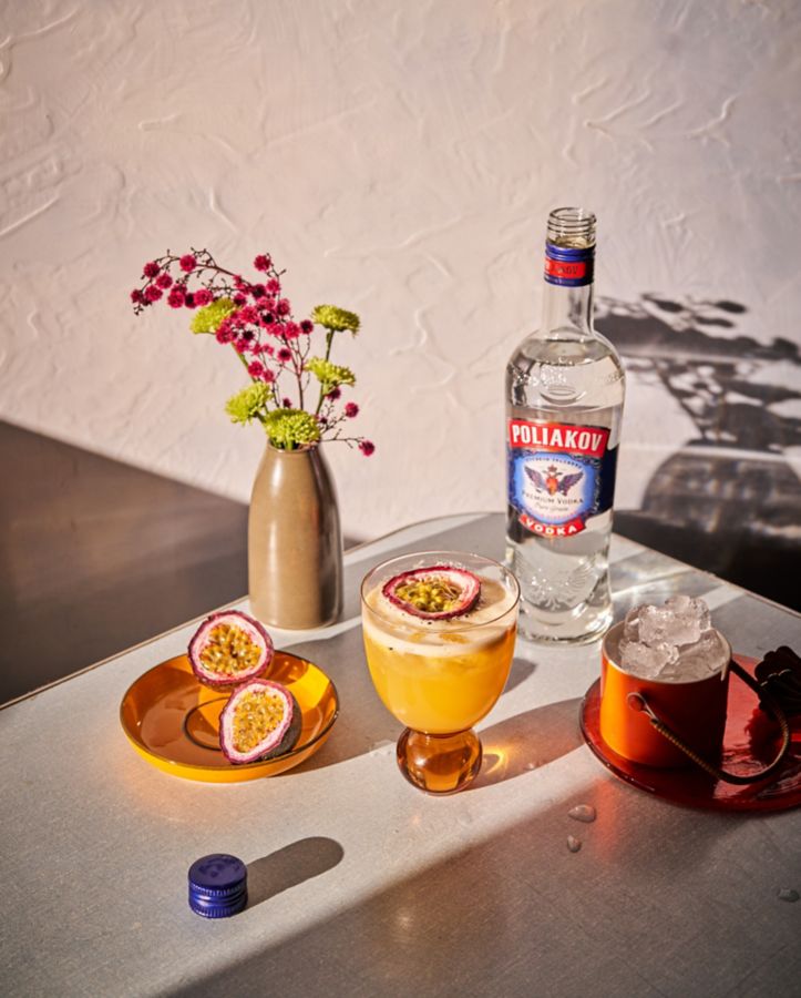 Passionfruit Lychee Caipiroska 