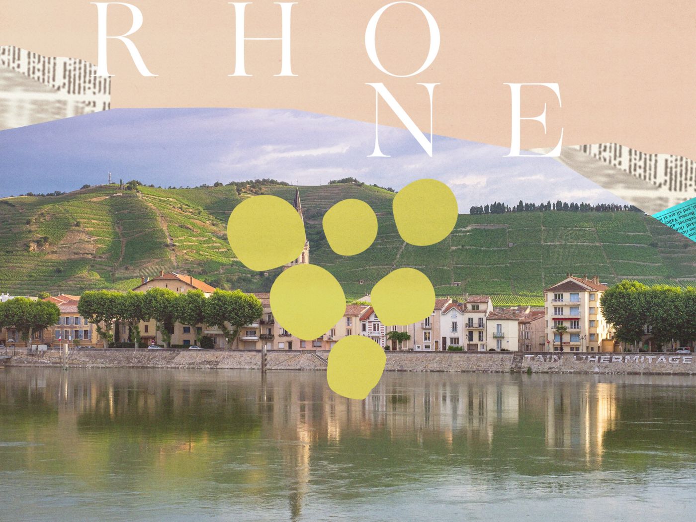 Scenery from the Rhone Vally in France