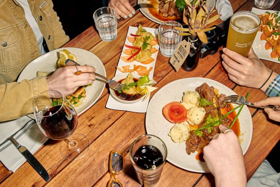 Dine like a local at the Royal Oak Hotel.