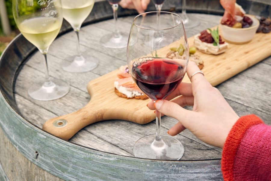 Choose your own wine flight  at Di Giorgio.