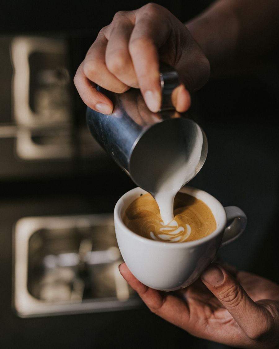 Coffee being prepared at Sleepys