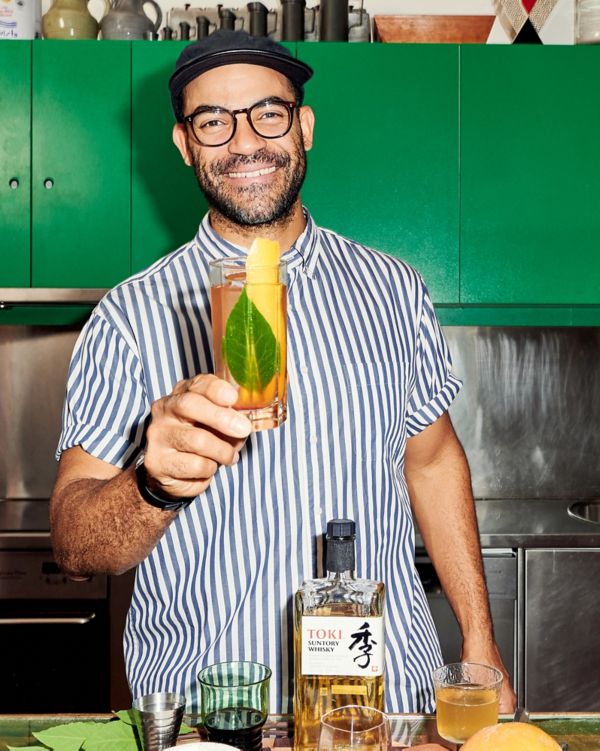 Matt Stirling with the Last Minute Highball cocktail