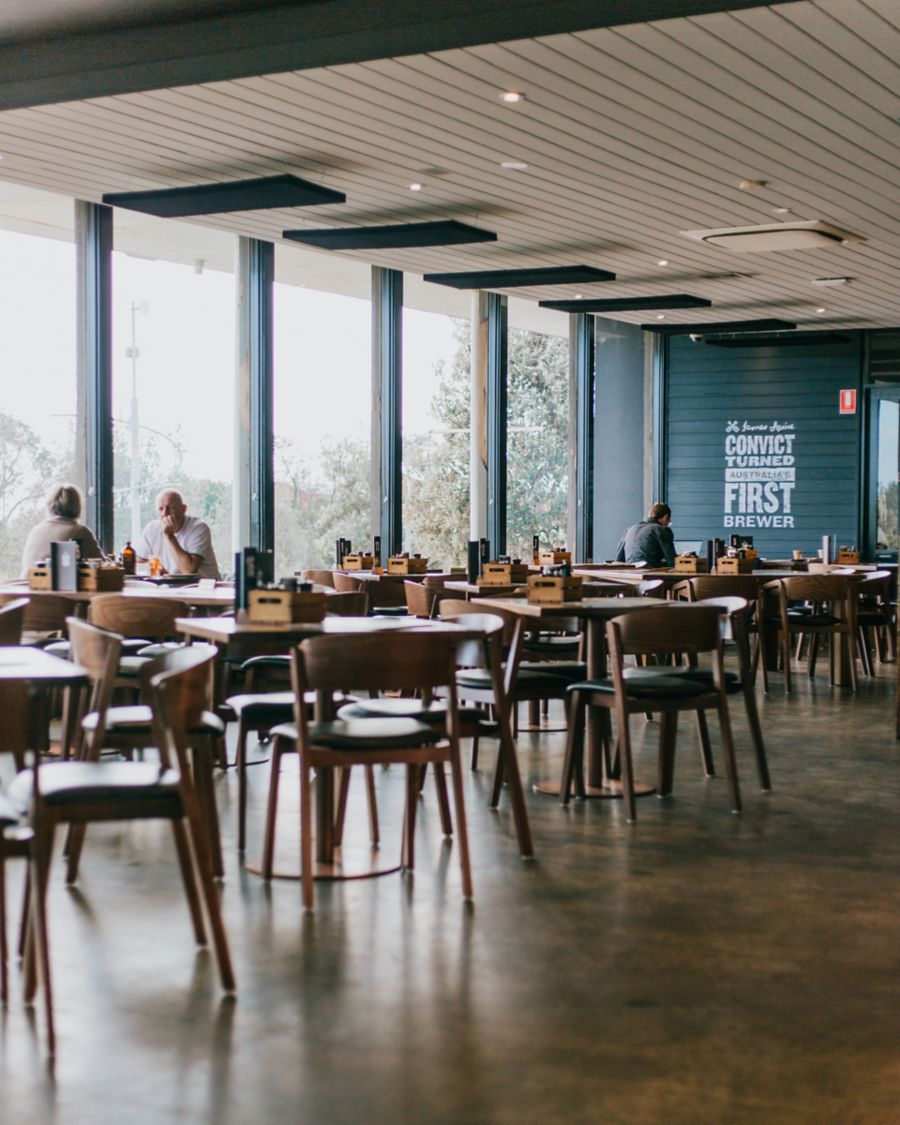 The dining area at The Cheeky Squire 