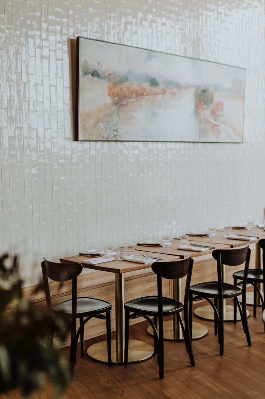 The setting inside Coquun in the Hunter Valley