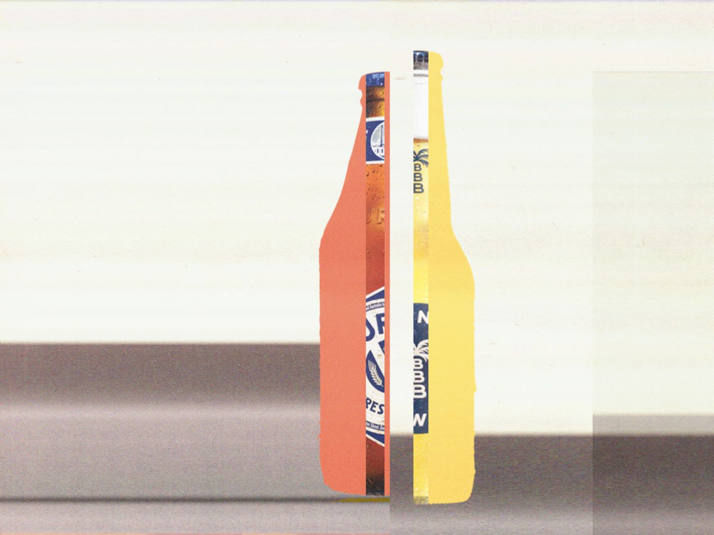 An illustration of an ale and a lager together