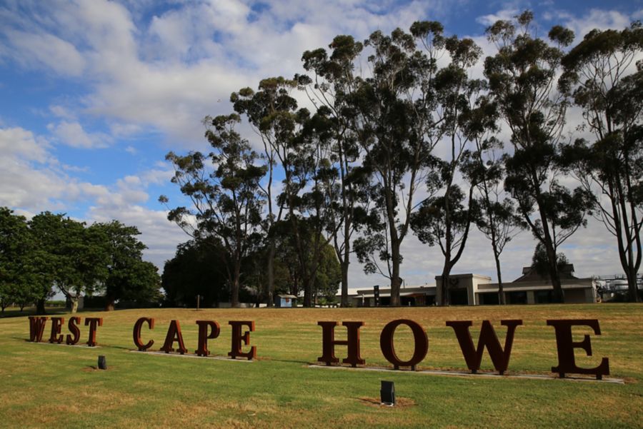 The expansive lawns at West Cape Howe in Mount Barker