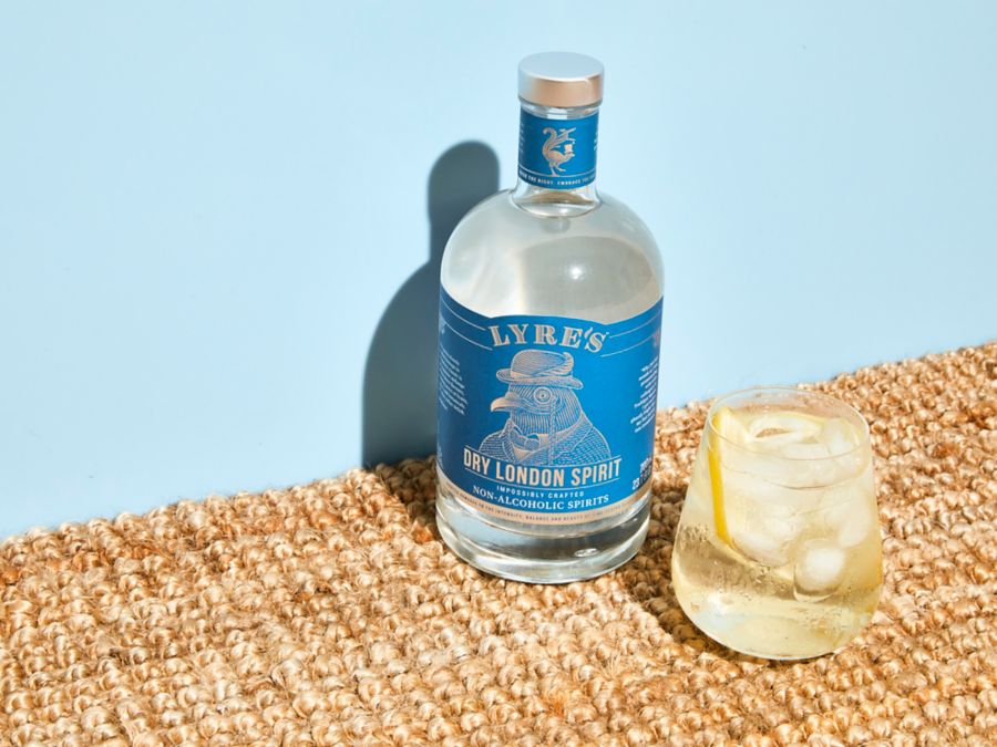 A bottle of Lyre's Non Alc Dry London Spirit