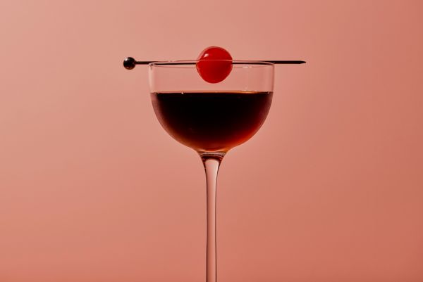 8. Black Manhattan cocktail recipe