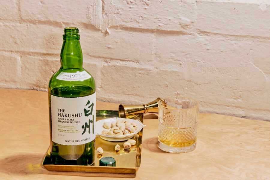 The Hakushu Distiller’s Reserve Whisky is a refined Japanese whisky
