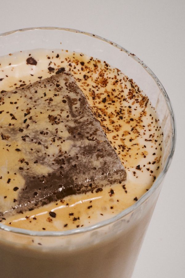 Looking at the top of a Brown Sugar Espresso Martini