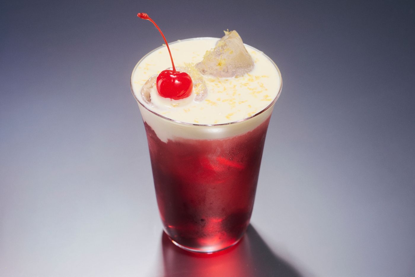 The Cherry Cream Shrub  is a vodka-based cocktail