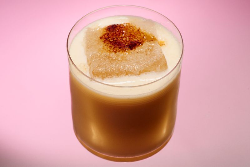 Miso Maple Whiskey Sour cocktail recipe