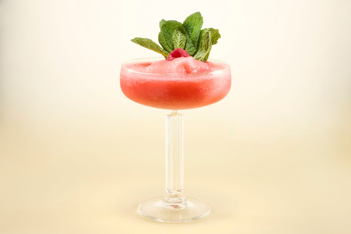 The Frozen Raspberry Cosmo is ideal on a hot day