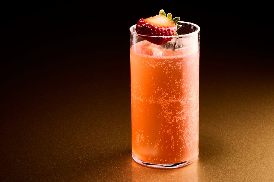The Sour Strawberry Highball is sweet, tart and refreshing