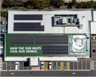  To help get us to 100% renewable electrical energy by 2030, we’ve converted over 100 Dan Murphy’s stores to solar power since 2018. 
