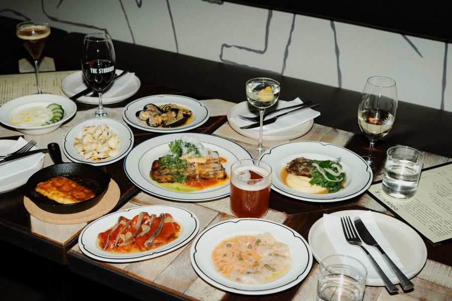 A table full of dishes at The Standard in Perth